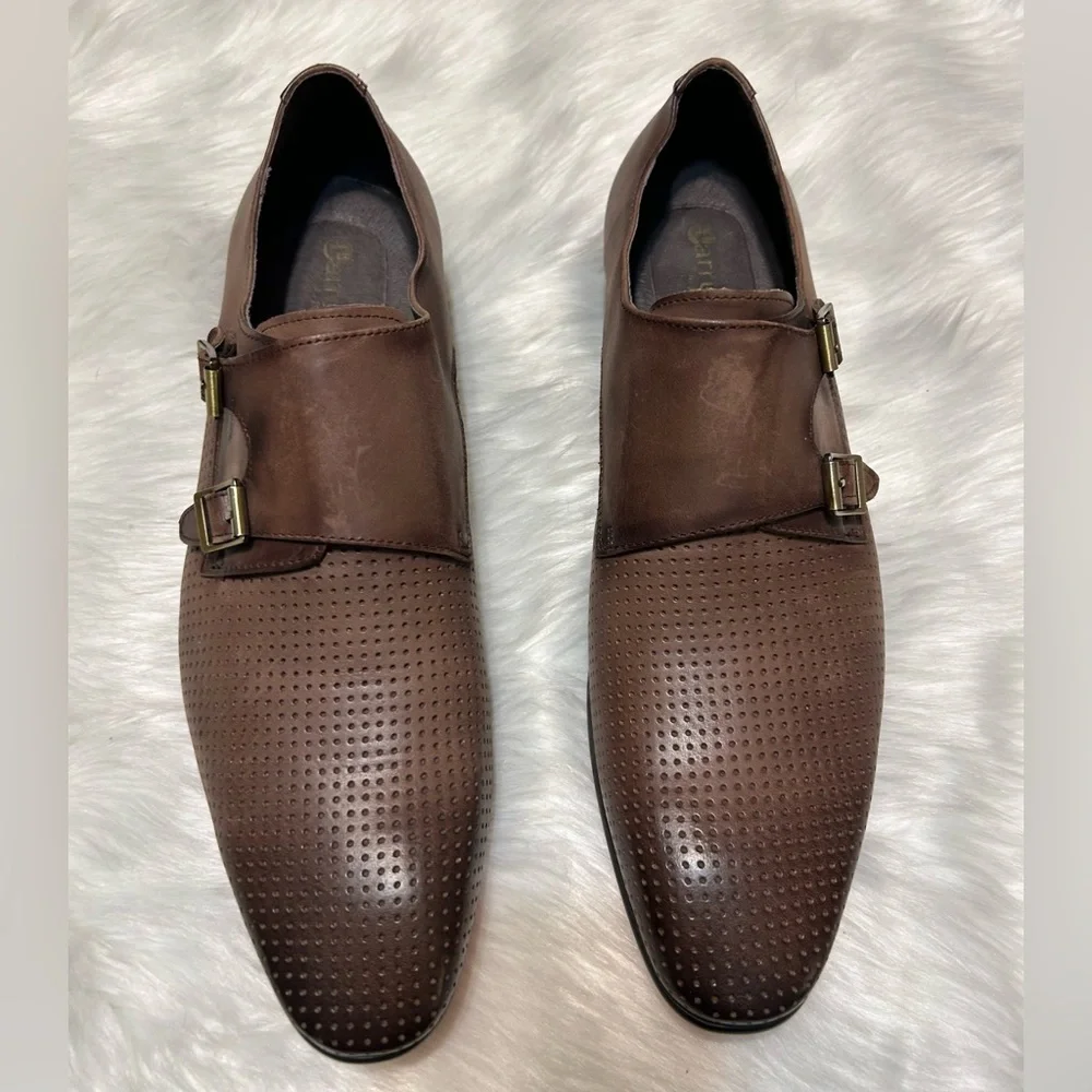 Carrucci Perforated Double Monk Strap Red Bottom K5308-06 Shoes - Picture 4 of 9